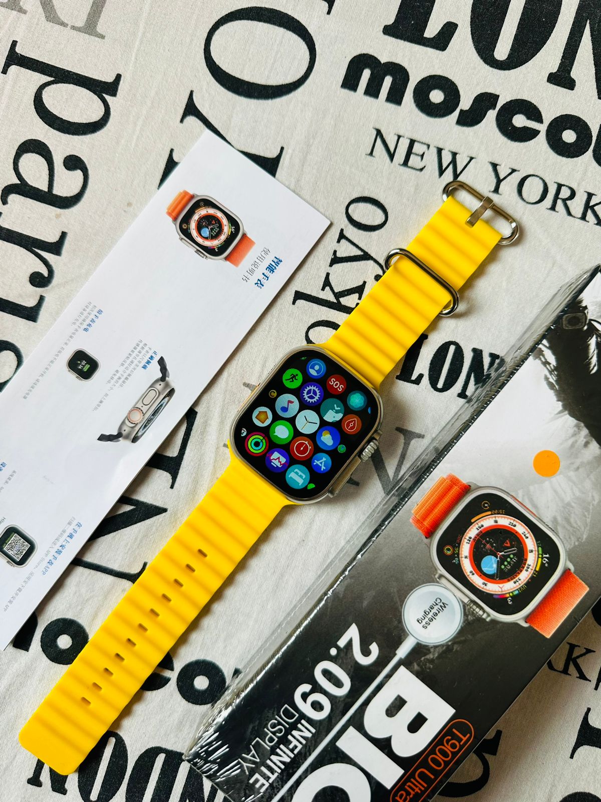 T900 Ultra Smart Watch | Yellow 49mm