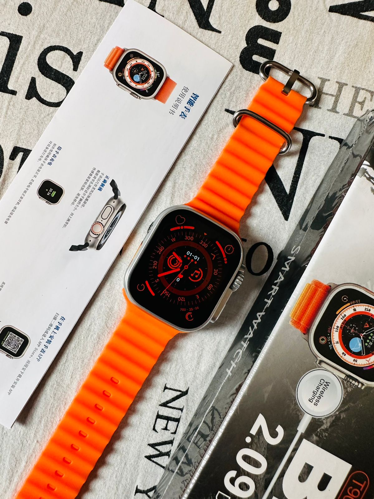 T900 Ultra Smart Watch | Orange 49mm