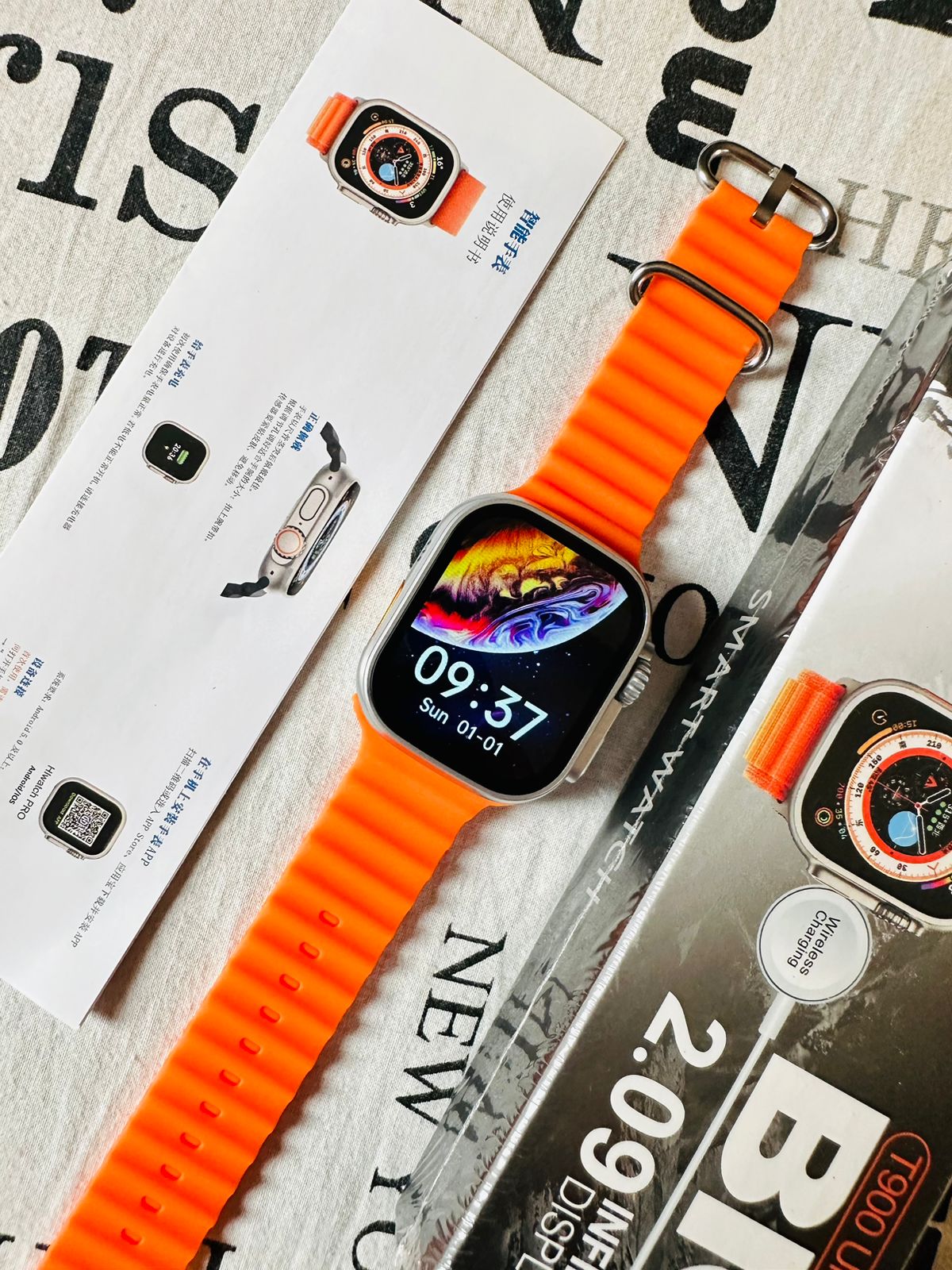 T900 Ultra Smart Watch | Orange 49mm