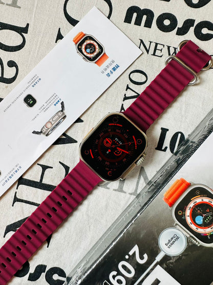 T900 Ultra Smart Watch | Maroon 49mm