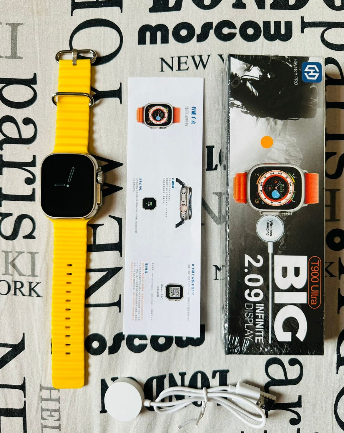 T900 Ultra Smart Watch | Yellow 49mm